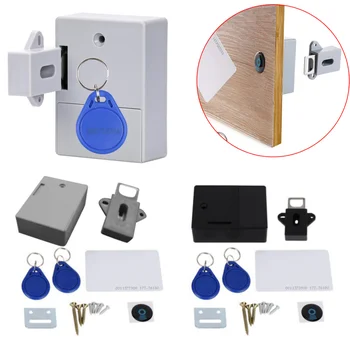 Невидимый замок шкафа RFID-датчик Интеллектуальная защита ящика, бесключевые замки для картотечных шкафов, противоугонное устройство
