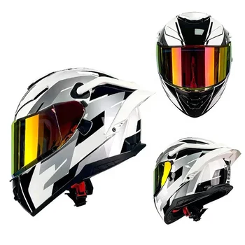высококачественные футбольные мотоциклетные шлемы с полным лицом, мотоциклетные шлемы для мотоциклов