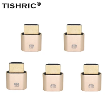 TISHRIC HDMI-совместимый эмулятор монитора, HDMI-совместимый фиктивный разъем, HDMI-совместимый эмулятор виртуального дисплея для майнинга биткоинов