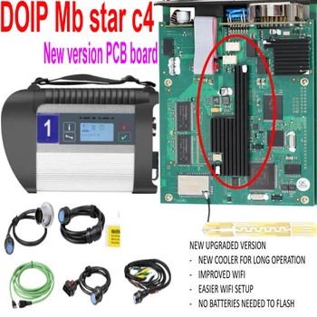 НОВАЯ ВЕРСИЯ MB star c4 plus DOIP wifi функция SD Connect Диагностический инструмент MB SD C4 с SSD v2023.09 полное программное обеспечение для легкового/Грузового автомобиля