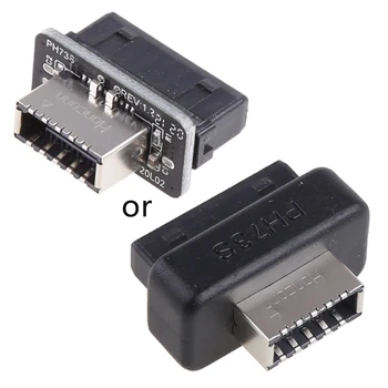Внутренний разъем USB для подключения к USB 3.1 / 3.2 Type C, передний адаптер Type E от 20p до 19p