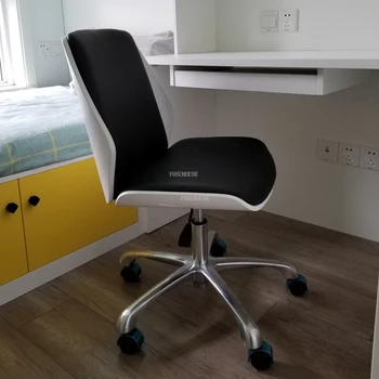 Европейский офисный стул с деревянной спинкой, Кожаные офисные стулья, Подъемный поворотный компьютерный стул, Офисная мебель, домашний геймерский стул