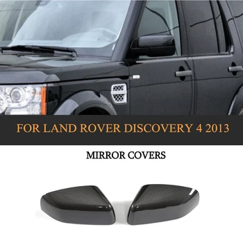 Чехлы для зеркал заднего вида из сухого углеродного волокна для стайлинга автомобилей Land Rover Discovery 4 2013