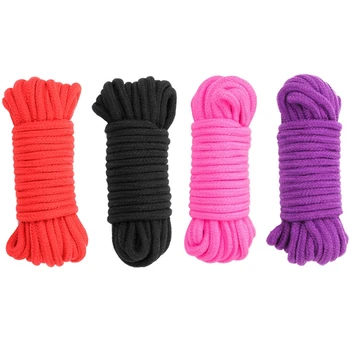 Толстая мягкая хлопчатобумажная веревка, удерживающий бондаж, ремень-шнурок для секс-игрушки для ролевых игр для пары 10CB