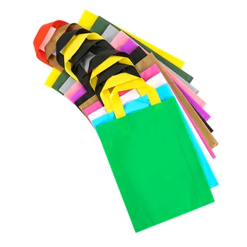 пластиковые хозяйственные сумки с ручками с индивидуальным логотипом 500шт, упаковочный пакет для одежды / подарков /хранения