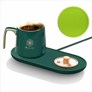 USB Электрическая грелка для кофейных кружек, подогреватель чашек для напитков для домашнего офиса, коврик для стола, Нагревательная подставка для молока, какао, чая, воды