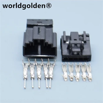 Worldgolden 5-контактный разъем 0,6 мм для автоматического электрического подключения к корпусу жгута проводов, кабельный разъем 8R0973605 8R0 973 605