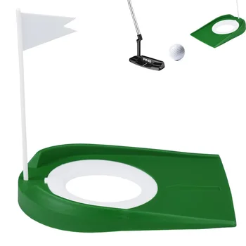 Кубок для игры в гольф, Тренировочный кубок для игры в гольф в помещении и на открытом воздухе и клюшка с флажком, практическое пособие для обучения гольфу, лунка для дома